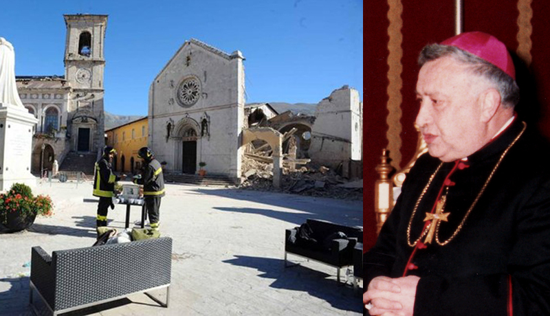 Crollano la basilica di San Benedetto e la cattedrale di Norcia tanto care al vescovo Alberti