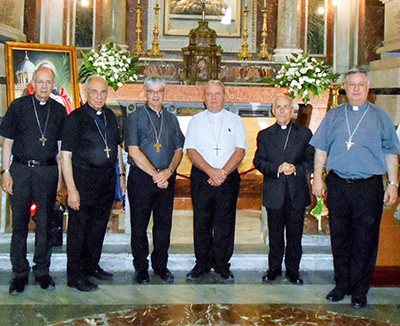 Vincoli di comunione tra le Chiese di Sardegna e Sicilia Alcuni vescovi dell'Isola in vista ai confratelli siciliani