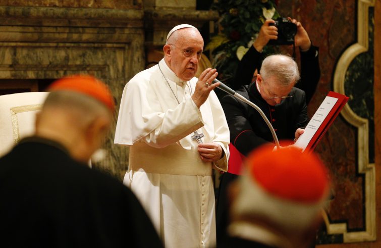 Pensieri di papa Francesco per il Natale Due brevi brani dal discorso del Papa alla Curia