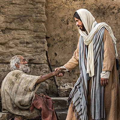 Ne ebbe compassione tese la mano e lo toccò